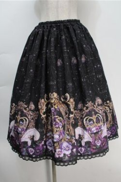 画像1: Enchantlic Enchantilly / すみれ姫の王冠スカート  黒 S-25-10-06-025-LO-SK-AS-ZS
