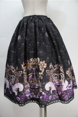 画像2: Enchantlic Enchantilly / すみれ姫の王冠スカート  黒 S-25-10-06-025-LO-SK-AS-ZS
