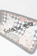 Enchantlic Enchantilly / 不思議の国のQueenCatフロアマット  黒 S-25-10-07-004-LO-SK-HR-ZS