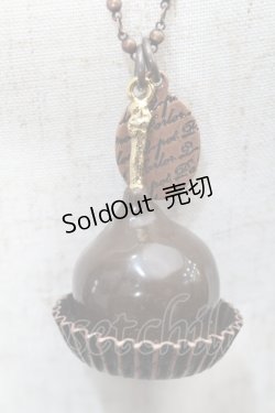 画像2: Q-pot. / サクランボンボンショコラネックレス  ブラウン S-25-10-07-048-QP-AC-HR-ZS