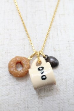 画像4: Q-pot. / コーヒー＆ドーナッツネックレス  ベージュ S-25-10-07-050-QP-AC-HR-ZS