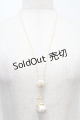 Q-pot. / /リトルマーメイド/パールネックレス  白 S-25-10-07-062-QP-OP-HR-ZS