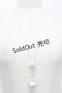 Q-pot. / /リトルマーメイド/パールネックレス  白 S-25-10-07-062-QP-OP-HR-ZS