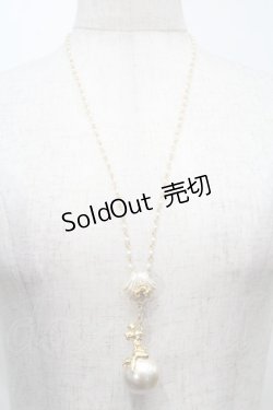 画像1: Q-pot. / /リトルマーメイド/パールネックレス  白 S-25-10-07-062-QP-OP-HR-ZS