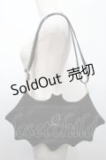 Q-pot. / コウモリポシェット  黒 S-25-10-07-064-QP-ZA-HR-ZS