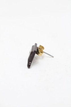 画像2: Q-pot. / Chocolate Piece Good Luck ピアス  ブラウン S-25-10-07-016-QP-AC-HR-ZS