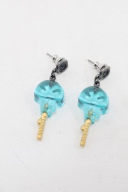 画像1: Q-pot. / ツイステッドワンダーランド/ロリポップキャンディピアス  ブルー S-25-10-07-017-QP-AC-HR-ZS