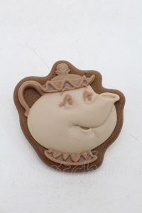 Q-pot. / ミセスポット/シュガークッキーブローチ  ブラウン S-25-10-07-024-QP-ZA-HR-ZS