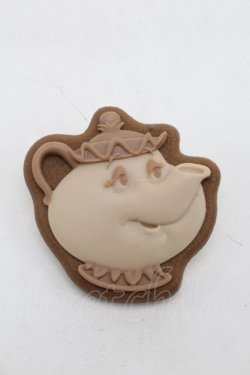 画像1: Q-pot. / ミセスポット/シュガークッキーブローチ  ブラウン S-25-10-07-024-QP-ZA-HR-ZS