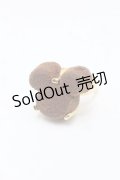 Q-pot. / Petit Luxe Mickey Mouse Chocolat リング  ブラウン S-25-10-07-027-QP-AC-HR-ZS