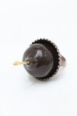 Q-pot. / サクランボンボンショコラリング  ブラウン S-25-10-07-030-QP-ZA-HR-ZS