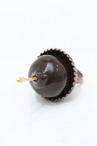 Q-pot. / サクランボンボンショコラリング  ブラウン S-25-10-07-030-QP-ZA-HR-ZS