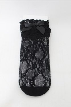画像1: m petit by misako / AMCSレーシーリボンレース  中黒 S-25-10-08-001-LO-ZA-HR-ZS