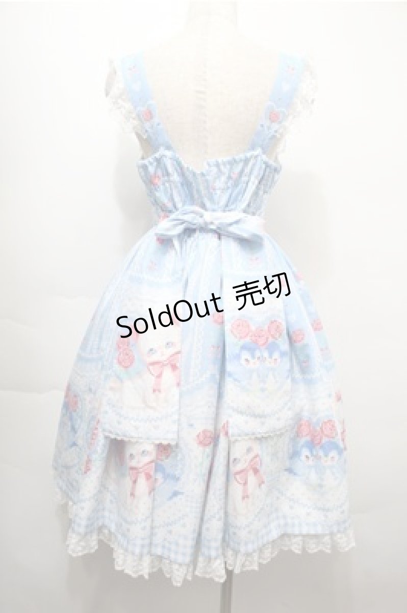 画像2: Angelic Pretty / Be My Valentineジャンパースカート  サックス S-25-10-08-056-AP-OP-AS-ZS (2)