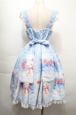 画像2: Angelic Pretty / Be My Valentineジャンパースカート  サックス S-25-10-08-056-AP-OP-AS-ZS