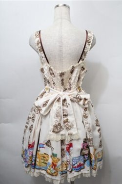 画像2: Angelic Pretty / Honey Cakeラウンドジャンパースカート  オフ S-25-10-08-060-AP-OP-AS-ZS