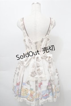 画像2: Angelic Pretty / Honey Cakeラウンドジャンパースカート  オフ S-25-10-08-060-AP-OP-AS-ZS