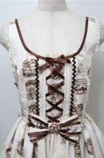 画像3: Angelic Pretty / Honey Cakeラウンドジャンパースカート  オフ S-25-10-08-060-AP-OP-AS-ZS (3)