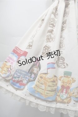 画像4: Angelic Pretty / Honey Cakeラウンドジャンパースカート  オフ S-25-10-08-060-AP-OP-AS-ZS