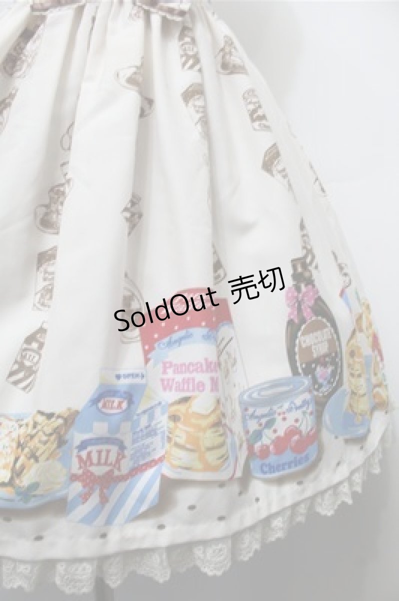 画像5: Angelic Pretty / Honey Cakeラウンドジャンパースカート  オフ S-25-10-08-060-AP-OP-AS-ZS (5)