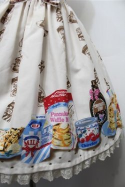 画像5: Angelic Pretty / Honey Cakeラウンドジャンパースカート  オフ S-25-10-08-060-AP-OP-AS-ZS