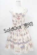 Angelic Pretty / British Crownシャーリングジャンパースカート  オフ S-25-10-08-061-AP-OP-AS-ZS