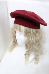 ALICE and the PIRATES / A/Pクラウンプリントベレー  ボルドー S-25-10-08-028-PA-AC-HR-ZS