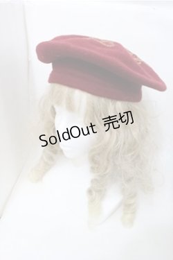 画像1: ALICE and the PIRATES / A/Pクラウンプリントベレー  ボルドー S-25-10-08-028-PA-AC-HR-ZS