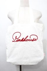 PINK HOUSE / ロゴバッグ  白 S-25-10-08-034-LO-JA-HR-ZS