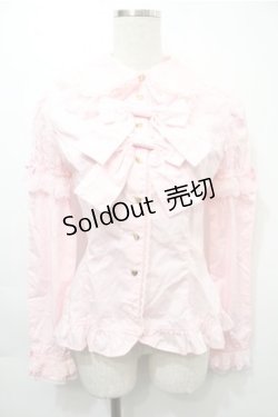 画像1: Angelic Pretty / おでかけハートリボンブラウス  ピンク S-25-10-08-040-AP-BL-AS-ZS