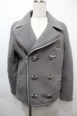 Candy Stripper / スタッズジャケット  グレー S-25-10-08-042-PU-JA-HR-ZS