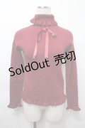 m petit by misako / サンリオキャラクターズコラボ キティ ニットプルオーバー  赤 S-25-10-08-044-LO-TO-HR-ZS