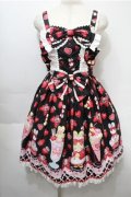 Angelic Pretty / Lyrical Bunny Parlorジャンパースカート  黒 S-25-10-08-048-AP-OP-AS-ZS