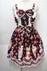 画像1: Angelic Pretty / Lyrical Bunny Parlorジャンパースカート  黒 S-25-10-08-048-AP-OP-AS-ZS (1)