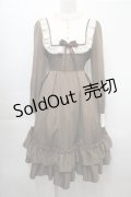Amavel / ヨーク切替ワンピース  ブラウン S-25-10-08-051-CA-OP-AS-ZS