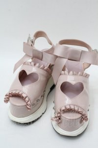 Honey Cinnamon / ハートあきスポートサンダル  ピンク S-25-10-09-045-LO-SH-HR-ZS
