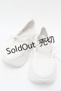 merry jenny / レースアップギャザー厚底シューズ  アイボリー S-25-10-09-046-LO-SH-HR-ZS