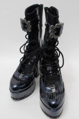 Ozz On / 魔女歌レースブーツ S ブルー S-25-10-09-048-OO-SH-AS-ZS