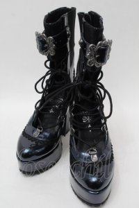 Ozz On / 魔女歌レースブーツ S ブルー S-25-10-09-048-OO-SH-AS-ZS