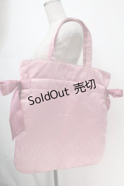 画像2: Maison de FLEUR / ダブルリボントートバッグ  ピンク S-25-10-09-052-LO-BG-AS-ZS