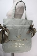 Maison de FLEUR / ダブルリボントートバッグ  グリーン S-25-10-09-053-LO-BG-AS-ZS