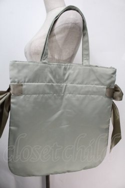 画像2: Maison de FLEUR / ダブルリボントートバッグ  グリーン S-25-10-09-053-LO-BG-AS-ZS