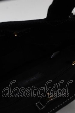 画像3: JILL by JILL STUART / フリルトートバッグ（小）  黒 S-25-10-09-055-LO-BG-HR-ZS