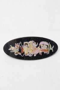 Royal Princess Alice / 森のシンフォニー・tonoコラボ バレッタ  黒 S-25-10-09-010-LO-AC-AS-ZS