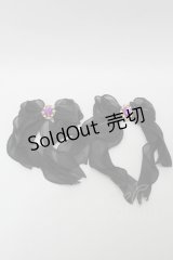 GOTH / ビジューシフォンクリップ  黒 S-25-10-09-014-GO-AC-HR-ZS