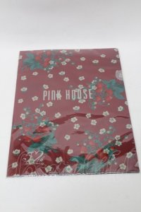 PINK HOUSE / クリアファイル  赤 S-25-10-09-015-LO-ZA-HR-ZS