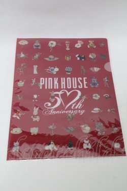 画像1: PINK HOUSE / クリアファイル  赤 S-25-10-09-017-LO-ZA-HR-ZS