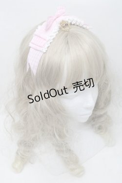 画像1: BABY,THE STARS SHINE BRIGHT / Hearty Ginghamリボンカチューシャ  ピンクｘ白 S-25-10-09-024-BA-OP-HR-ZS