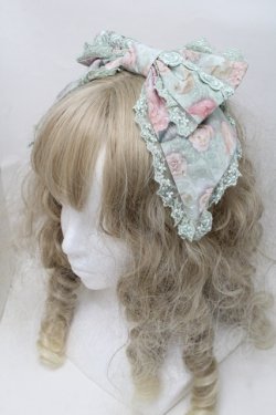 画像1: Angelic Pretty / Rose Museumカチューシャ  グリーン S-25-10-09-025-AP-AC-HR-ZS