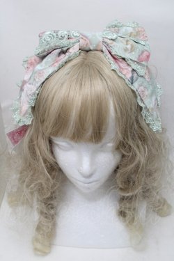 画像2: Angelic Pretty / Rose Museumカチューシャ  グリーン S-25-10-09-025-AP-AC-HR-ZS
